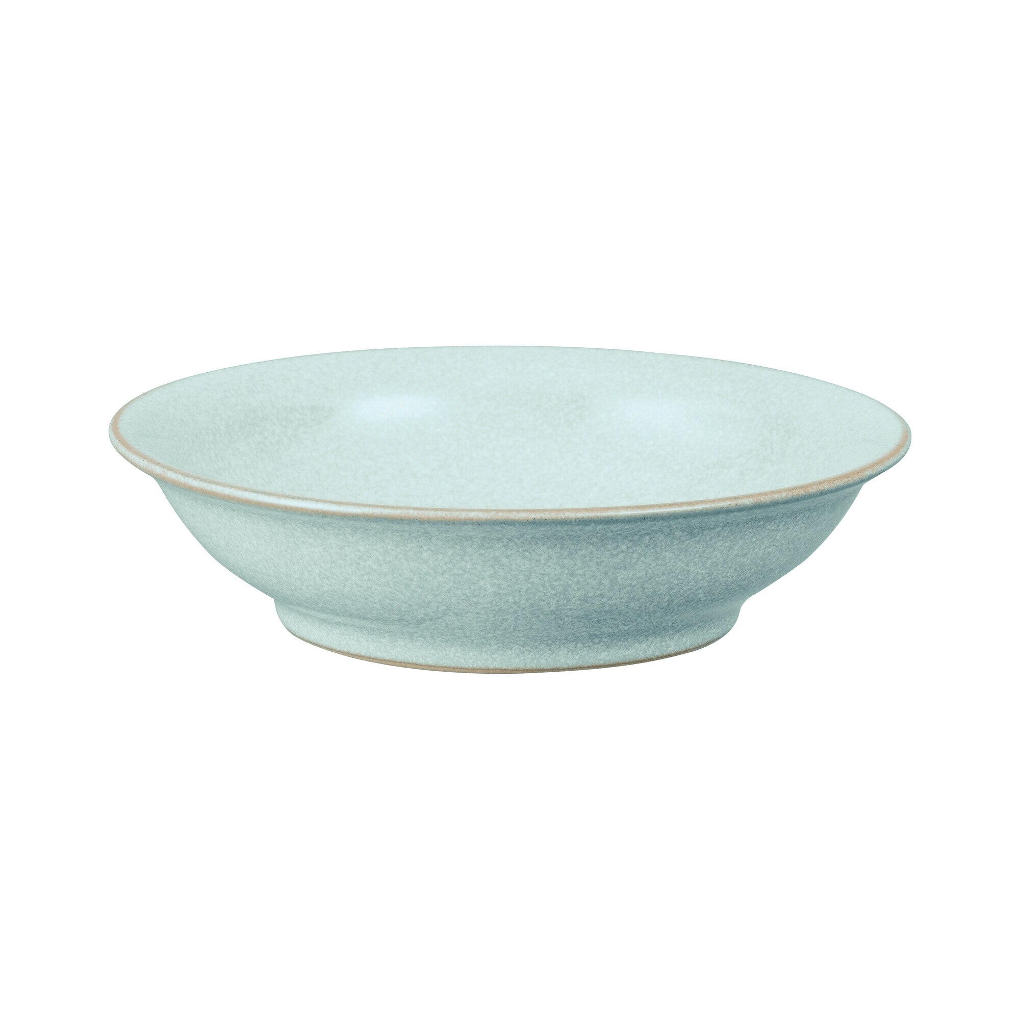 Product photograph of Elements Jade Light Green Medium Shallow Bowl from Denby Retail Ltd